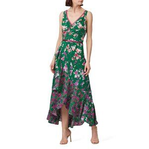 R-22. Marchesa Notte Emerald Floral Maxi US 10